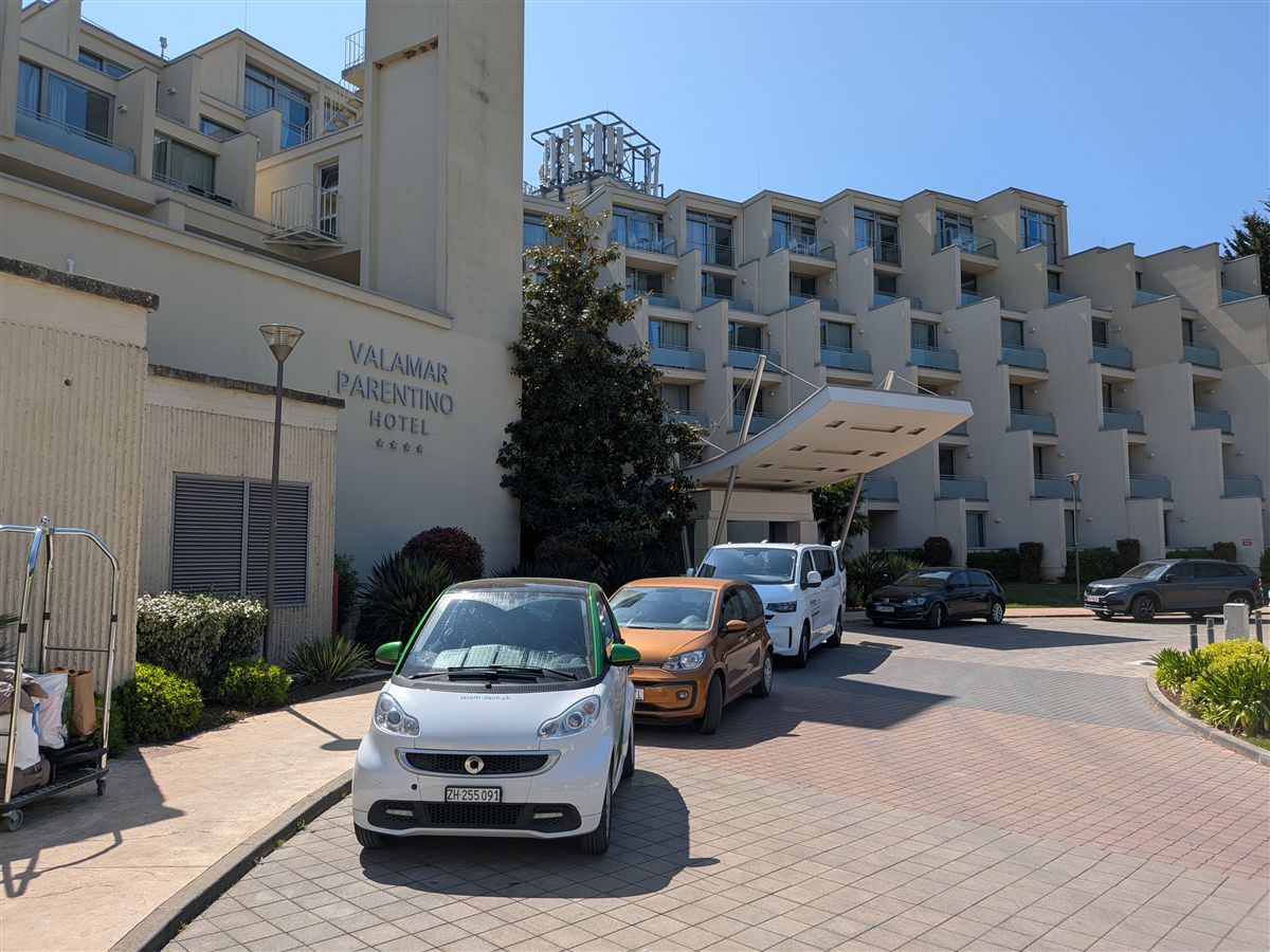 Smart ED arriving at the Valamar Parentino Hotel in Poreč